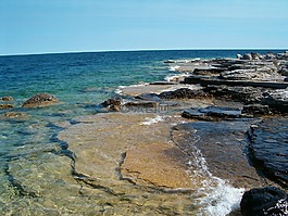tobermory的安大略,布魯斯半島,水