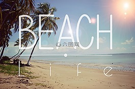 夏季,太陽,海灘