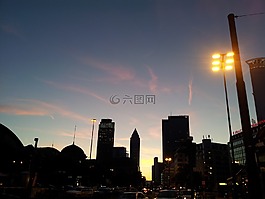 城市,夜景,街