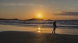 女人,婦女,太陽