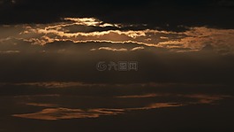 云,黃昏,天空