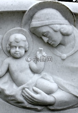救濟,雕塑,雕像