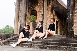女孩,排序,行列