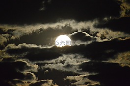 月亮,天堂,夜