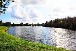 池,湖,噴泉