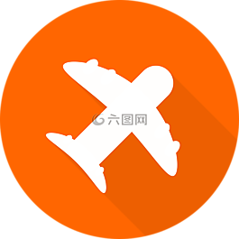 飛機(jī),橙,圖形