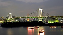 橋,傍晚時分,水