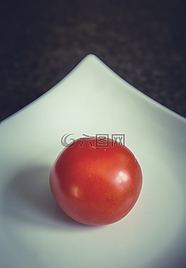 番茄,板,吃