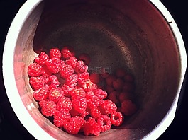 山莓,夏天,紅色