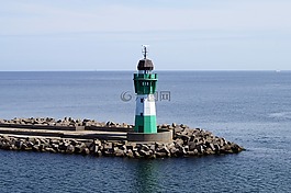 灯塔,sassnitz,波罗的海