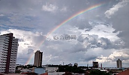 彩虹,景觀,建筑