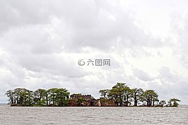 昆塔kinteh岛,岛,热带