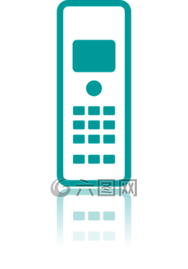 图标,电话,固定