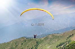 滑翔傘,天空,冒險(xiǎn)