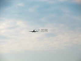 天空,側(cè)影,飛機