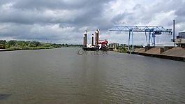 papenburg 德国,industriehafen,起重机