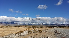 沙漠,云,天空