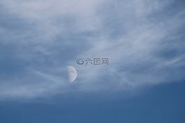 月亮,云,天空