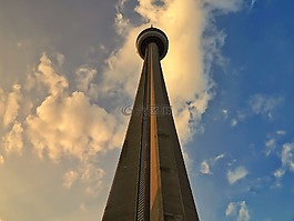 cntower,塔,天空