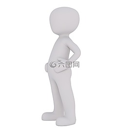 男性,3d模型,孤立