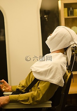 理發(fā)店,男子,放松男人