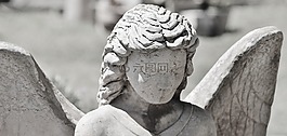 天使,石,雕塑