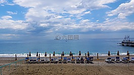 海,海灘,砂