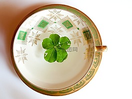 glückstee,fünfbl?ttriges三葉草,好運氣的象征