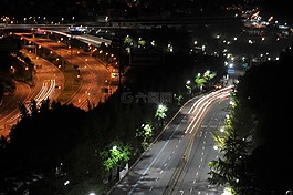 長夜的路,路燈,路
