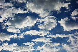 云,天空,藍色的天空的云彩