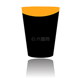 橙色,側(cè)影,杯