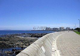 开普敦,海滨长廊,海墙