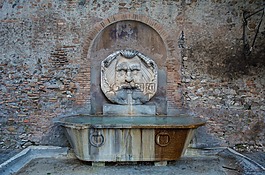 噴泉,aventijskij 山,羅馬