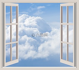 云,窗口,幀