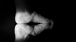 吻,腳,陰影