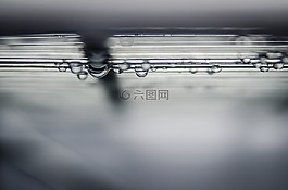 水,滴,冰箱