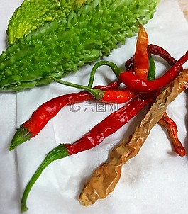 红辣椒,gouya,蔬菜