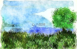 水彩,墨水,漆