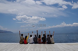 友誼,風景,情懷