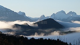 景觀,阿爾卑斯山,山