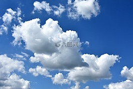 云,天空,积云