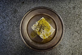 在上邊,奶酪,橄欖油
