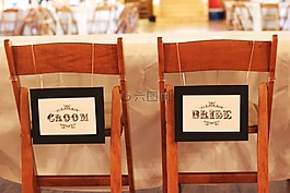 婚禮,椅子,席位