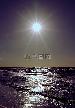 海,海浪,太陽(yáng)