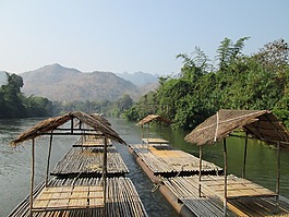 筏,越南,河流