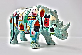 犀牛,動物,顏色