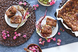 蛋糕,茶,甜點