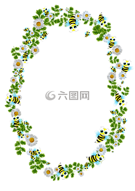 框架,蜜蜂,雛菊