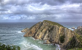 海滩的沉默,cudillero,阿斯图利亚斯