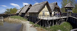 堆居住的定居點,堆在住房范圍內坐落著數間咖啡館和餐,歷史museumsgeb?ud